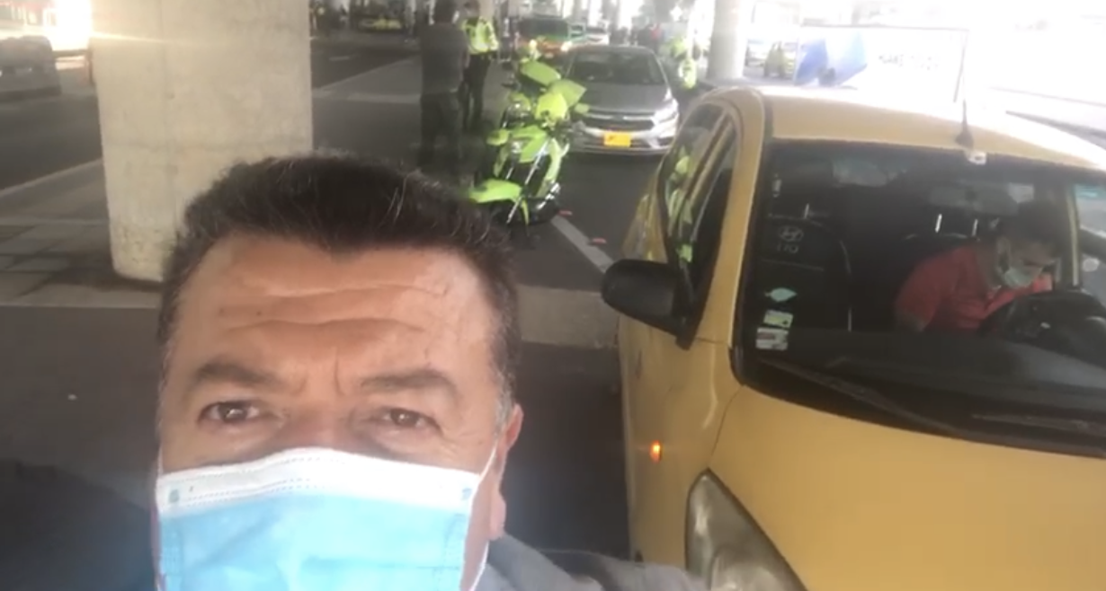 Mensaje a los taxistas de Hugo Ospina desde el Aeropuerto El Dorado